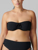 Bandeau-Bikini-Top mit Bügeln. - Schwarz