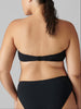 Bandeau-Bikini-Top mit Bügeln. - Schwarz