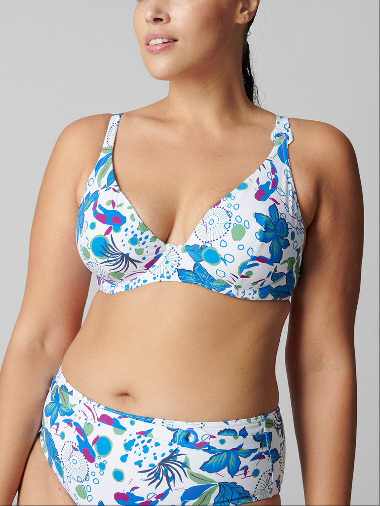 Triangel-Bikini mit bügelosem halt- Weiße Küste