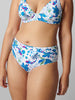 Bikini-Slip mit hohem Bund. - Weiße Küste