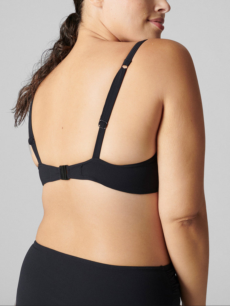 Push-up-Bikini-Oberteil - Schwarz