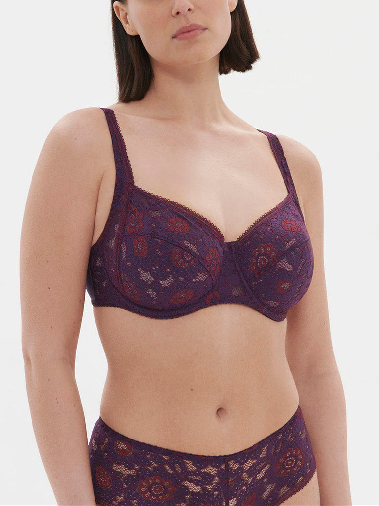 Full-Cup-BH mit eckigem Ausschnitt - Euphorien-Lila