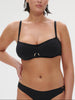 Bandeau-Bikini-Top mit Bügeln. - Schwarz