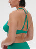 Triangel-Bikini mit bügelosem halt- Wasserfallgrün