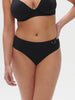 Bikini-Slip mit hohem Bund. - Schwarz