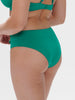 Bikini-Slip mit hohem Bund. - Wasserfallgrün