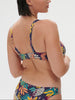 Bralette mit Bügel - Küstenblau-Print