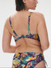 Triangel-Bikini mit Bügel - Küstenblau-Print