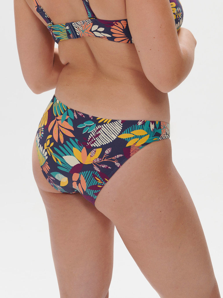 Bikini-Slip. - Küstenblau-Print