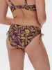 Bikini-Slip mit hohem Bund. - Agadir-Lila-Print
