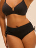 Bikini-Slip mit hohem Bund. - Schwarz