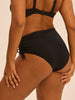 Bikini-Slip mit hohem Bund. - Schwarz