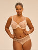 Bügel-BH mit tiefem Ausschnitt - Schickes Beige