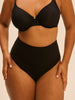 Shaping-Tanga mit hohem Bund - Schwarz