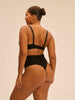 Shaping-Tanga mit hohem Bund - Schwarz