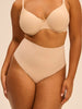 Shaping-Tanga mit hohem Bund - Rosé-Nude