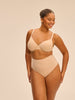 Shaping-Tanga mit hohem Bund - Rosé-Nude