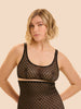 Weicher Triangel-BH mit Softcup - Schwarz
