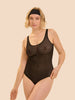 Figurformender Bodysuit - Schwarz