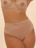 Shaping-Tanga mit hohem Bund - Rosé-Nude