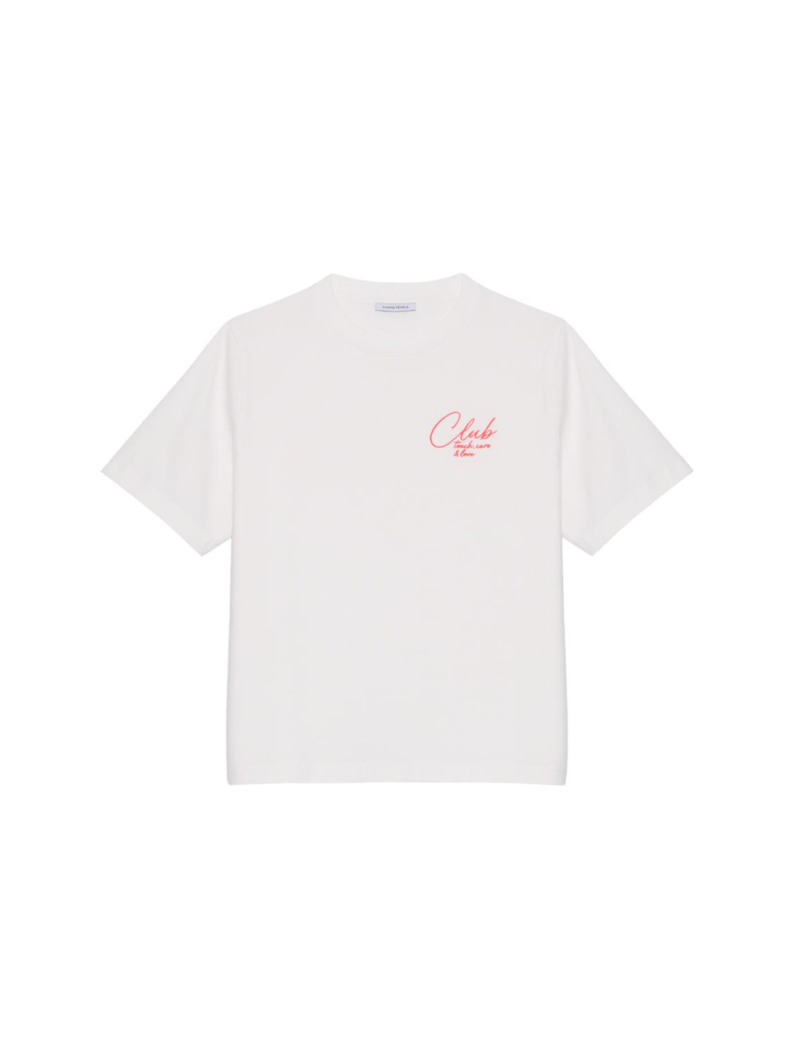 Oversize-T-Shirt mit Stickerei - Weiß