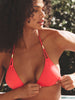 Bügelloser Triangel-Bikini - Flamingo