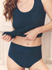 High-Waist-Slip. - Petrolblau