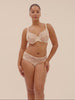 Bügel-BH mit tiefem Ausschnitt - Schickes Beige
