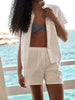 Shorts - Rayure Jaune